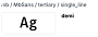 TertiarySingleLineDemiText